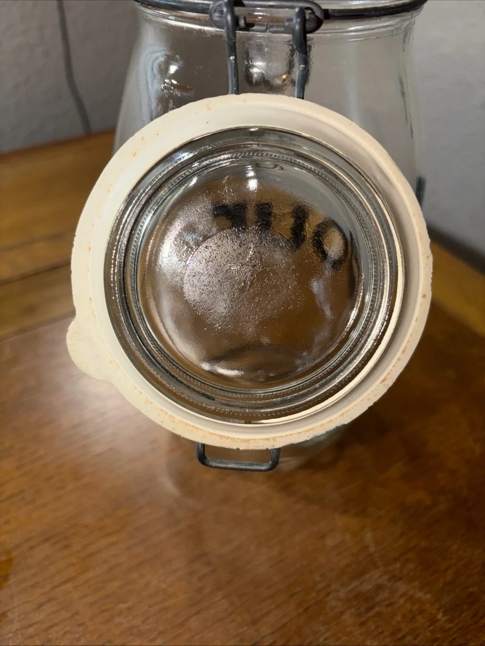 Vintage Triomphe France Medium Glass Jar/Canister 